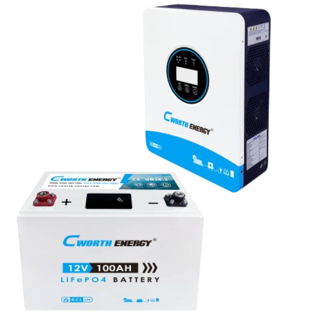 Cworth 1.8kVA Inverter + 100Ah LiFePO₄ Battery Combo – OMNIKOKO ...