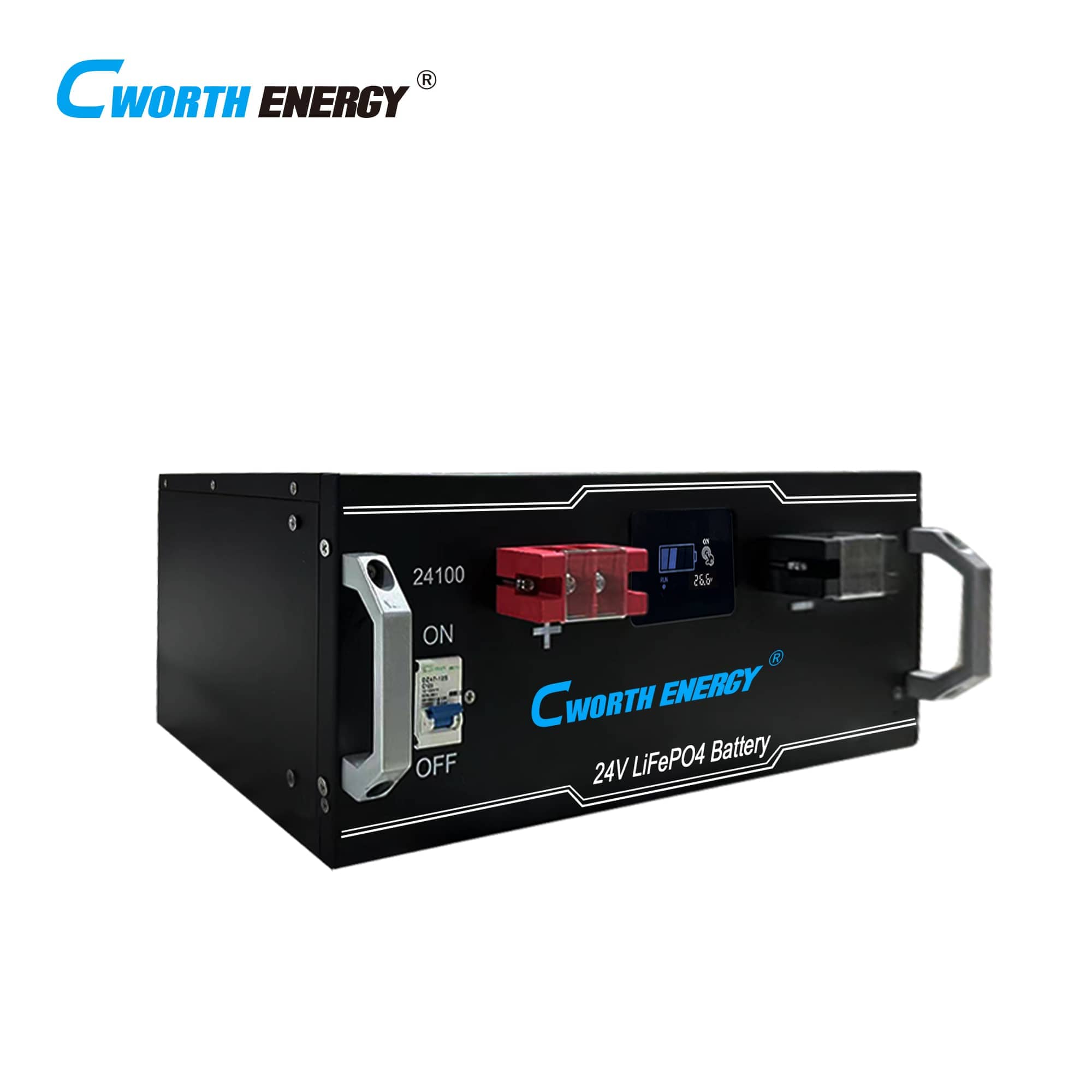 Cworth 2.56kWh LiFePO₄ Battery - LBT‑24100C